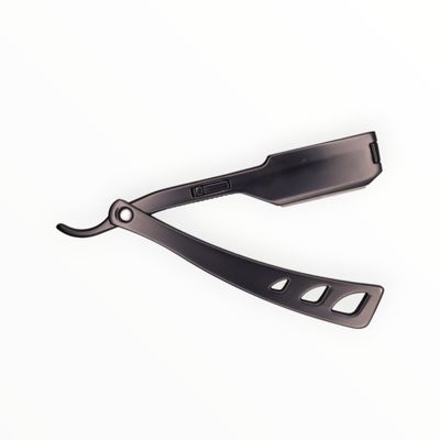 BOSS BERRY Luxury Black Satin Straight Edge Razor  Premium Barber-Style Shaving Tool for a Close, Smooth Shave