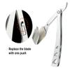 BOSS BERRY Luxury Black Satin Straight Edge Razor  Premium Barber-Style Shaving Tool for a Close, Smooth Shave view 4