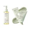CKD Green Plum AHABHA Korean Skincare Duo  Pore Zero Cleansing Oil (7.03 fl oz) & Mochi Face Mask Foam Cleanser (4.58 oz)  Deep Pore Cleanse, Makeup Removal, Blackhead Control, Hydrating & Gentle view 1