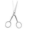 DECHOUS Stainless Steel Skid Mustache Scissors with Toothed Blades for Precise Beard Grooming Ergonomic Facial Hair Trimming Tool for Men view 1