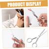 DECHOUS Stainless Steel Skid Mustache Scissors with Toothed Blades for Precise Beard Grooming Ergonomic Facial Hair Trimming Tool for Men view 2
