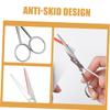SHERCHPRY Slip Stainless Steel Beard Scissors for Men Durable Trimming Scissors with Precision Teeth Mustache Grooming Tool for Accurate Beard Care and Styling view 3