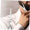 SHERCHPRY Slip Stainless Steel Beard Scissors for Men Durable Trimming Scissors with Precision Teeth Mustache Grooming Tool for Accurate Beard Care and Styling view 4