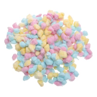 Garneck Colored Cotton Balls for Face Washing and Makeup Removal Soft Multi Purpose Cleaning Cotton Balls in Pink Yellow Blue for Home and Beauty Salon Use