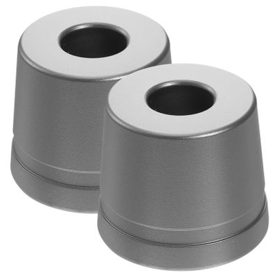 Outanaya 2pcs Aluminum Safety Razor Stands for Men Small Portable Razor Storage Base Holder for Bathroom Countertops Durable Construction Practical Shaving Accessory