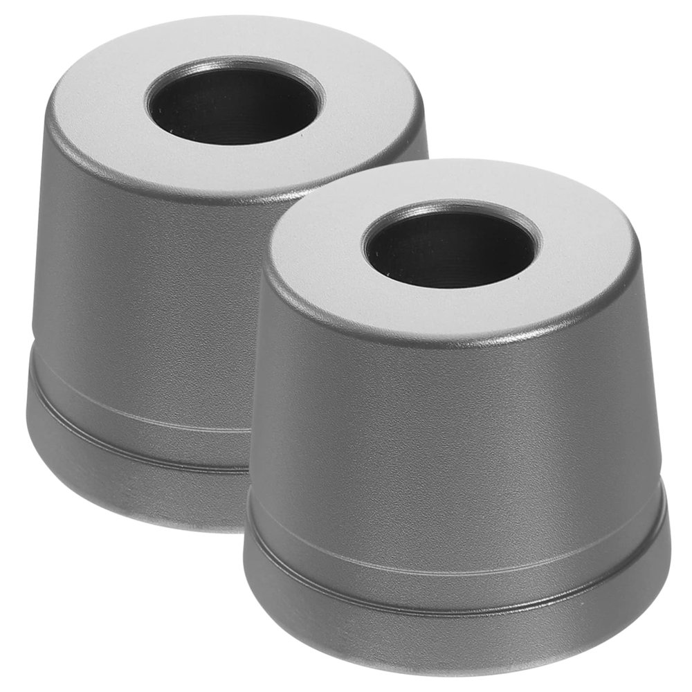 Outanaya 2pcs Aluminum Safety Razor Stands for Men Small Portable Razor Storage Base Holder for Bathroom Countertops Durable Construction Practical Shaving Accessory