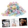 VICASKY Cotton Balls Small Face Washing Cotton Balls for Newborns Soft Lightweight Multipurpose for Makeup Removal Pet Nest and Crafts Assorted Pink Yellow Blue view 3
