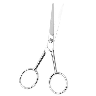 NOLITOY Slip Beard Trimming Scissors for Men Toothed Stainless Steel Grooming Tool Precise Hair Cutting Durable and Reliable for Detailed Facial Hair Care