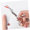 NOLITOY Slip Beard Trimming Scissors for Men Toothed Stainless Steel Grooming Tool Precise Hair Cutting Durable and Reliable for Detailed Facial Hair Care view 3
