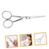 FOMIYES Stainless Steel Beard Grooming Scissors with Slip Handle Toothed Precision Trimmer for Mens Mustache and Brow Hair Durable Facial Hair Scissors for Accurate Beard Cleaning view 4