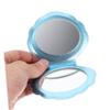 ETHZZLE 2Pcs Compact Double Sided Shell Shaped Makeup Mirror Portable Folding Cosmetic Mirrors for Women Travel Gift with Polished Smooth Finish view 3