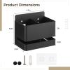 Kronabelle for Curling Irons, Shavers, Hair Dryers, Quality Metal Design, Space-Saving Holder, Wall-Mounted Hair Tool Organizer, Dual Storage Sections, No-Drilling Request view 2