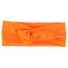 SHERCHPRY Elastic Soft Turban Head Wrap for Women Breathable Lightweight Hair Band with Knot Twist Sweat Absorbing Orange Cloth Headband for Party Dancing and Daily Styling view 1