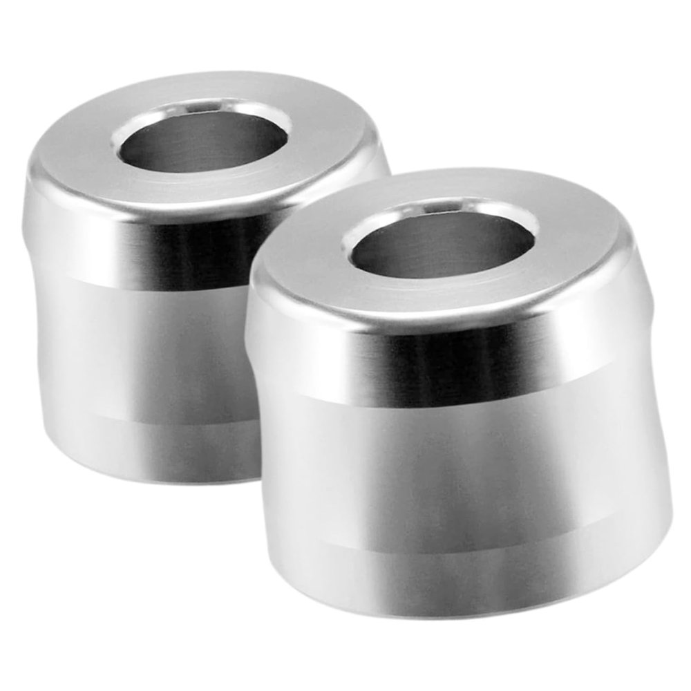 MUCKLILY 2pcs Aluminum Alloy Razor Holder Stand for Bathroom Shaving Durable Sturdy Base with Wide Opening Compact Shave Brush Holder for Organized Washroom Countertops