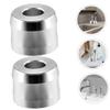 MUCKLILY 2pcs Aluminum Alloy Razor Holder Stand for Bathroom Shaving Durable Sturdy Base with Wide Opening Compact Shave Brush Holder for Organized Washroom Countertops view 4