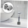 MERRYHAPY 2pcs Aluminum Razor Stand for Men Durable Manual Razor Holder Base Compact Small Shaving Storage Smooth Surface Bathroom Organizer Space Saving Design view 3
