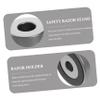MERRYHAPY 2pcs Aluminum Razor Stand for Men Durable Manual Razor Holder Base Compact Small Shaving Storage Smooth Surface Bathroom Organizer Space Saving Design view 4