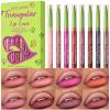 8pcs Nude Lip Liner Makeup Set - Waterproof & Smudge-Proof Matte Pencil, Long-Lasting & Durable, Smooth & Easy Glide, Non-Smudge, Contouring, Filling & Layering (Triangular, 8 Count (Pack of 1)) view 1