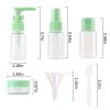 7 Pack Mini Travel Bottles for Toiletries, Travel Size Containers for Shampoo and Conditioner, Refillable & Leakproof Travel shampoo and conditioner bottles view 2