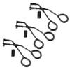 Healeved 3 Sets Eyelash Curlers with Refill Silicone Pads Durable and Silicone Lash Clamp Makeup Tool Portable Lightweight for Travel and Daily Use view 1