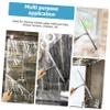 Shower Squeegee,Window Squeegee with Dual Sided Sponge Portable Cleaning Tool for Glass Doors Car Windows Mirrors Shower Screens Durable Design for Effortless Water Removal view 4