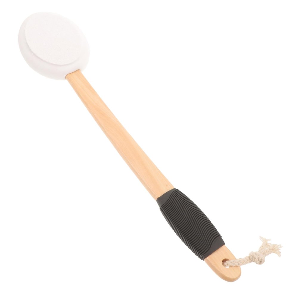 HONMEET Ergonomic Long Handle Bath Brush for Shower with Back Scrubber Gentle Exfoliating Body Scrub Brush for Deep Skin Cleaning and Massage Comfortable Grip for Hard to Reach Areas