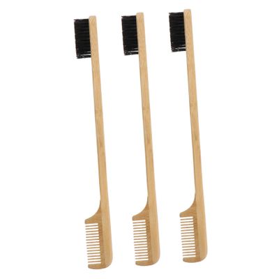 Baluue Two Heads Eyebrow and Eyelash Comb Brush Durable Reusable Grooming Tool for Women Portable Lightweight Brow Shaping and Trimming Tool