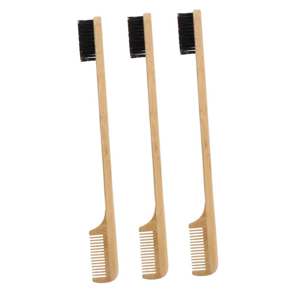 Baluue Two Heads Eyebrow and Eyelash Comb Brush Durable Reusable Grooming Tool for Women Portable Lightweight Brow Shaping and Trimming Tool