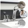 PAMINGONO 2pcs Aluminum Alloy Razor Stand for Bathroom Sturdy Non Slip Base Shaver Holder Portable Household Shaving Brush Holder for Organized Washroom Countertops view 4