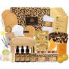 32 Pcs Valentines Day Gifts for Women, Leopard Facial Skin Care Set, Spa & Self-Care Kit, Bath and Body Gifts, Lip Oil, Face Sheet Mask, Serum, Birthday, Christmas, Mothers Day view 1