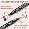 4PCS Red Eyeliner Pen Set, Eyeliner Stamp, Double-headed Red Liquid Eye liner Pencil for Women Eye&Lip Liner Professional Waterproof Halloween Makeup, Star,Triangle,Flower,Heart view 3