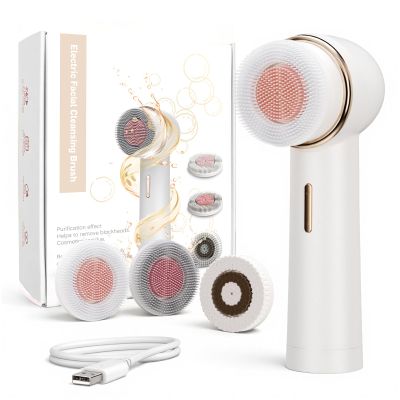 Bidirectional Rotation Facial Cleansing Brush for Women,Rechargeable Waterproof Face Exfoliator Brush for Deep Cleansing,Women Mom Her Valentine's Day Gifts