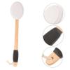 Anneome Long Handle Bath Brush for Gentle Exfoliating and Deep Skin Massage Ergonomic Back Scrubber for Hard to Reach Areas Non Slip Grip Bathroom Shower Brush for Elderly and Daily Use view 4