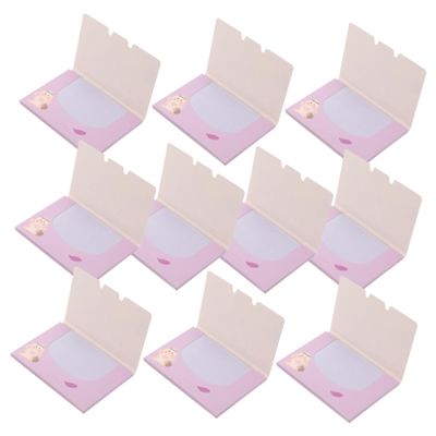 FOMIYES 10 Boxes Natural Oil Control Facial Blotting Paper for Oily Skin Care Portable Absorbent Pads Remove Excess Shine Lightweight Skin Care Tissue for Face and Makeup Touch Up
