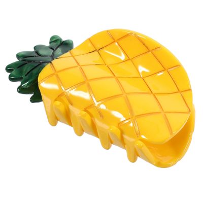 AUTSUPPL Small Pineapple Hair Claw Clip for Women Compact Acetic Acid Fruit Shaped Claw Clip for Various Hairstyles and Everyday Use