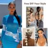 2 Packs Long Braided Ponytail Extensions with Hair Ties Natural Soft Synthetic Hair Piece for Black Women Straight Wrap Around Hair Extensions Ponytail (12#, 24 Inch (Pack of 2)) view 4