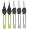 DECHOUS 5pcs Stainless Steel Eyebrow Tweezers with Hair Cutting Scissors Durable Non Slip Grip Eyebrow Grooming Tools for Women Portable Facial Hair Trimming and Styling view 1