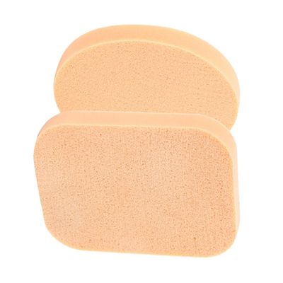 BEBEMOKO 2pcs Round Makeup Sponges Dry Wet Use Face Powder Puff Soft Cosmetic Sponge for Salon Home Travel Application