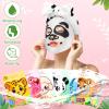 32 Pcs Animal Face Masks Skincare for Girls Women with Bow Makeup Headband Animal Character Spa Sheet Facial Mask for All Skin Types Christmas Stocking Stuffers Girls Night Birthday Party Gifts view 4