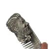 HONMEET Vintage Stainless Steel Beard Comb for Men Static and Rust Resistant Mini Mustache Pocket Comb Durable Grooming Tool for Beard and Hair Care view 2