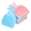 Healeved 4pcs Cartoon Silicone Face Scrubber Brush Soft Facial Cleansing Brush for Gentle Skin Massage and Deep Cleansing Durable Safe Material Random Color Rabbit Design view 1
