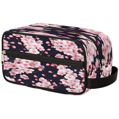 YPPAHHHH Toiletry Bag for Men Women, Cherry Blossom Floral Hanging Dopp Kit Spring Japanese Flower Water Resistant Shaving Bag Travel Toiletry Organizer with Large Capacity for Travel Accessories