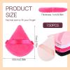 150Pcs Triangle Powder Puffs Soft Velour Makeup Puffs for Loose Powder Wet and Dry Use Cosmetic Foundation Tools (5 Colors) view 2