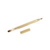 FOMIYES Retractable Double Ended Lip Brush Portable Makeup Applicator for Women Precision Fine Dense Bristles Concealer and Lipstick Brush Compact Golden Cosmetic Tool view 1