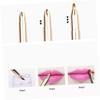 FOMIYES Retractable Double Ended Lip Brush Portable Makeup Applicator for Women Precision Fine Dense Bristles Concealer and Lipstick Brush Compact Golden Cosmetic Tool view 3