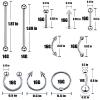 Body Septum Piercing Jewelry, 14G 16G Nose Tongue Lip Ear Eyebrow Belly Button Cartilage Tragus Industrial Barbell Helix Daith Body Jewelry with Piercing Needles (Silvery- 63 Piece Set) view 4