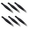 COOLHIYA 6pcs Stainless Steel Eyelash Grafting Tweezers Multifunctional Balanced Design for Precise False Eyelash Application and Eyebrow Grooming Durable Safe Material for Makeup Use view 1