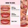 Hyesamyo Red Lip Liner Waterproof Lip Liner and Gloss Set High Pigment Long Lasting Plum Smudge proof Lip Gloss and Lip Liner Set (10# Red) view 4