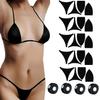 5-Pack Brazilian Self Tanning Bikini Tape for Flawless, Adhesive Bikini for Spray Tan Solution, Streak-Free Tan Lines  Gentle, No-Slip Fit for Sun, Spray & Bed Tanning  Sticker bikini for tanning view 1