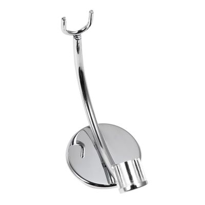 BUTIFULSIC Creative Bathroom Razor Stand with Nonslip Base Compact Silver Razor Holder for Mens Beard Care and Shaving Unique Decorative Storage Rack